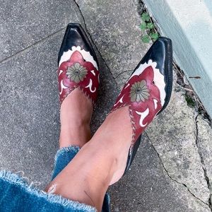 Western mule heels bcbg